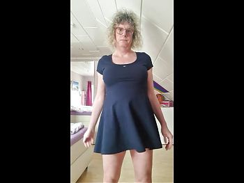 Tgirl Anna Showing Her Nice Hard Dick and Plays Around Until Cum