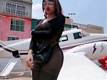 tranny girl in a public plane having sex very sensual porn